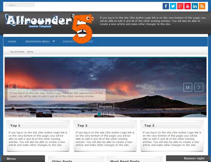 Template Allrounder for Joomla 5.X
